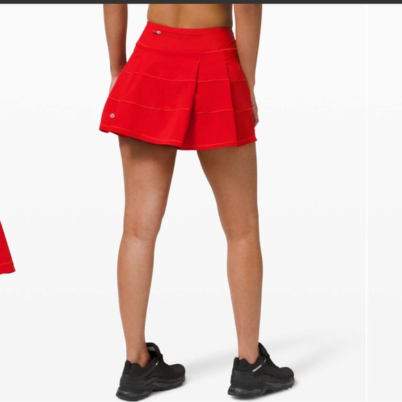 guc lululemon athletica pace rival dark red skirt 6 - Picture 1 of 13